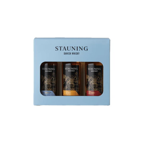 Stauning Whisky Smagesæt 3x5cl - Høst | Rye | KAOS + Smagsquiz